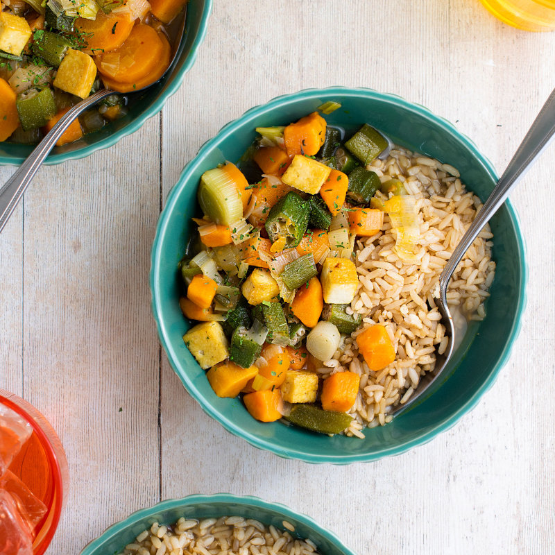 Caribbean pepperpot with tofu